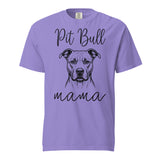 Pit Bull Mama Mode Garment-dyed Heavyweight T-Shirt . Violet