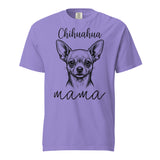 Chihuahua Mama Mode Garment-dyed Heavyweight T-Shirt . Violet