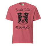 Border Collie Mama Mode Garment-dyed Heavyweight T-Shirt . Watermelon
