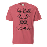 Pit Bull Mama Mode Garment-dyed Heavyweight T-Shirt . Watermelon