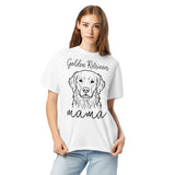 Golden Retriever Mama Mode Garment-dyed Heavyweight T-Shirt .
