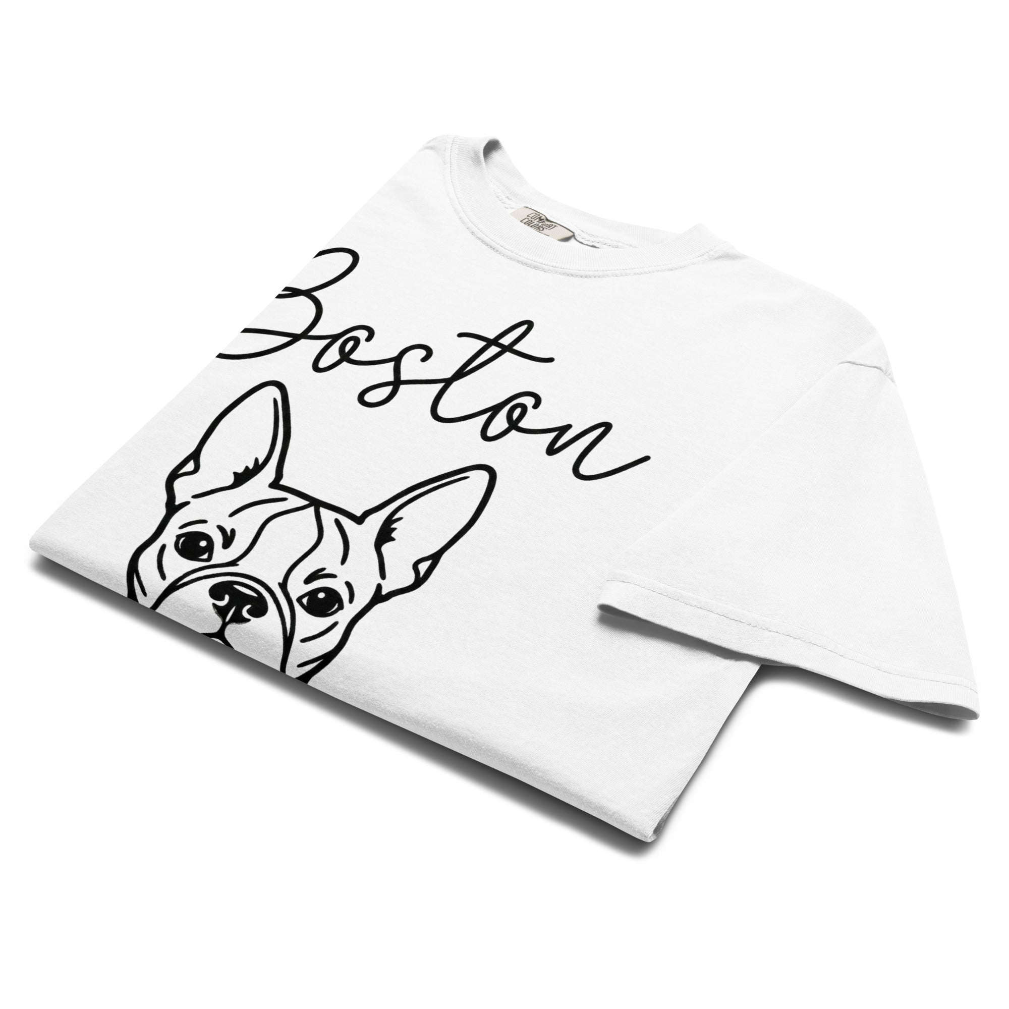 Boston Mama Mode Garment-Dyed Heavyweight T-Shirt .