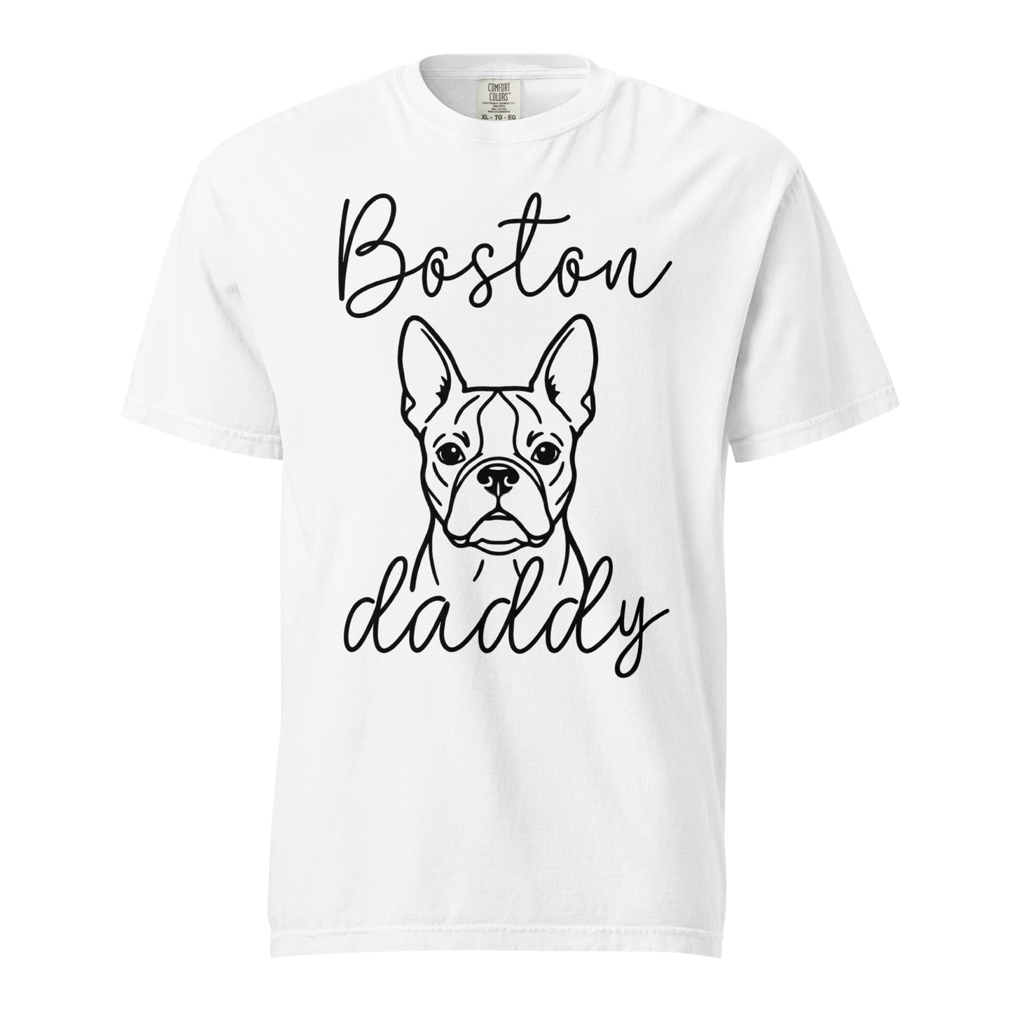 Boston Daddy Mode Garment-Dyed Heavyweight T-Shirt . White