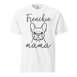 French Bulldog Frenchie Mama Mode Garment-dyed Heavyweight T-Shirt . White