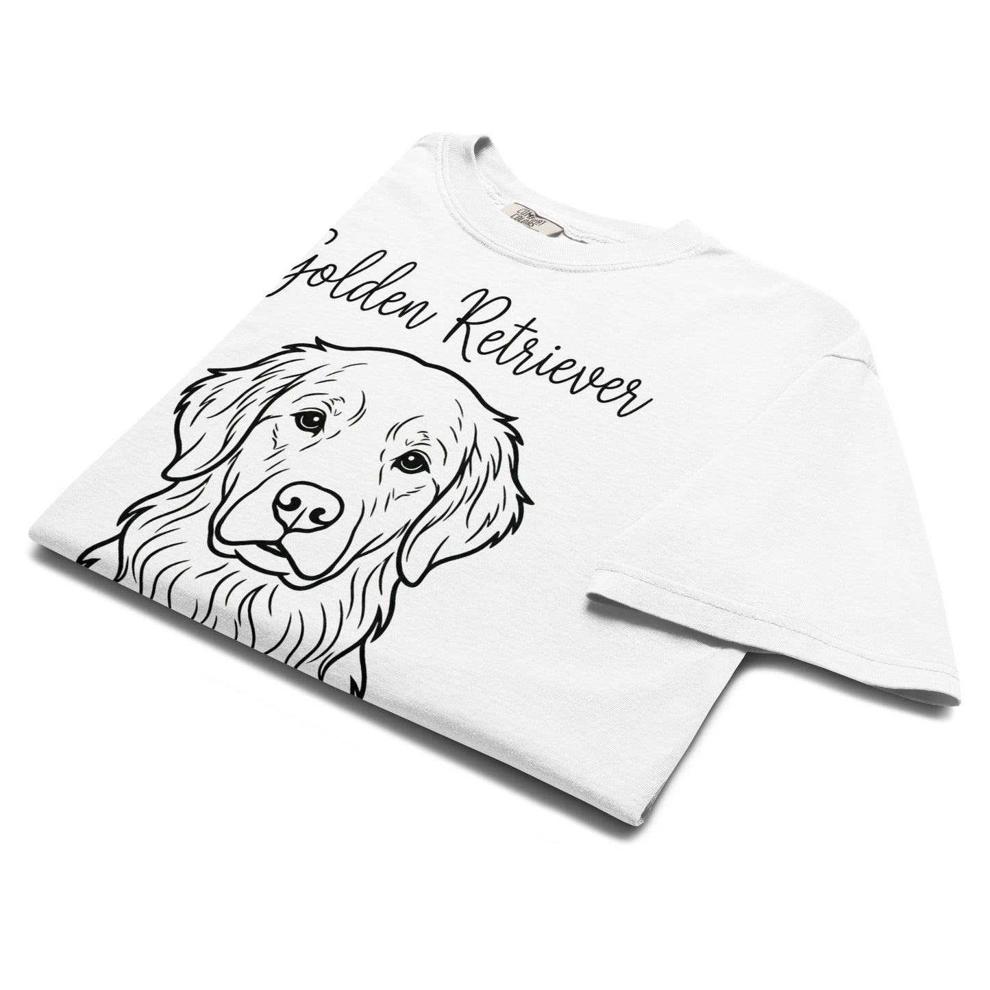 Golden Retriever Mama Mode Garment-dyed Heavyweight T-Shirt .