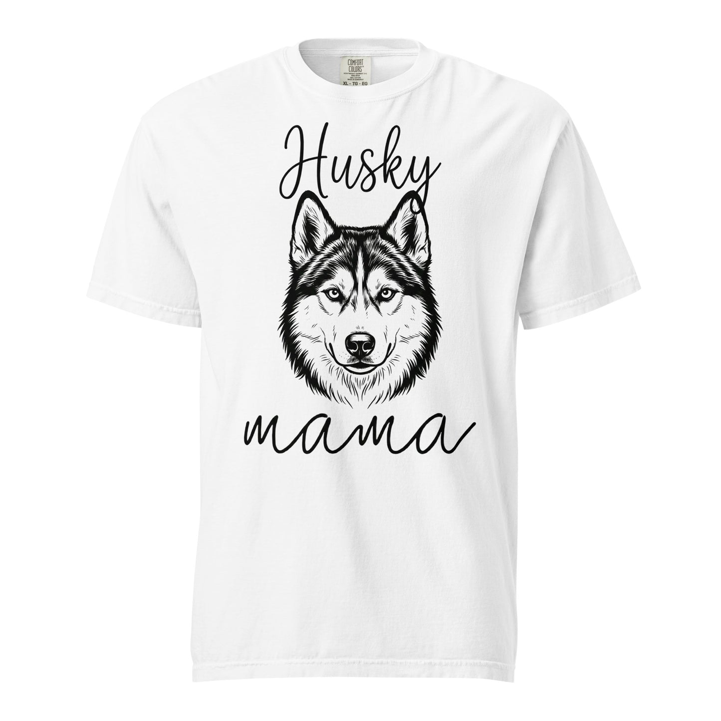Husky Mama Mode Garment-dyed Heavyweight T-Shirt . White
