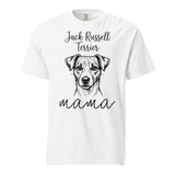Jack Russell Terrier Mama Mode Garment-dyed Heavyweight T-Shirt . White