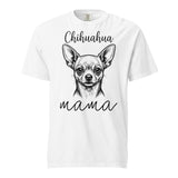 Chihuahua Mama Mode Garment-dyed Heavyweight T-Shirt . White
