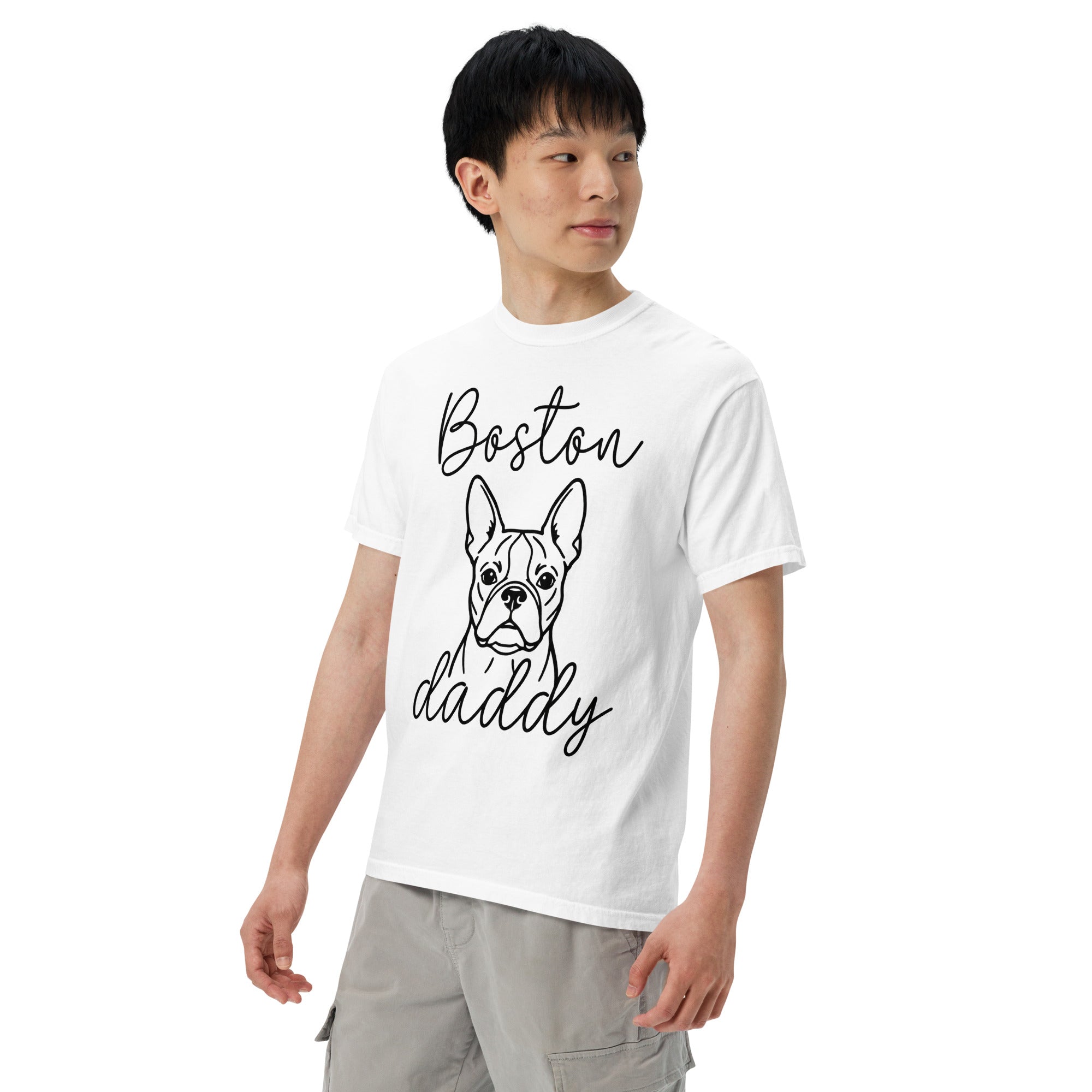 Boston Daddy Mode Garment-Dyed Heavyweight T-Shirt .