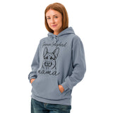 German Shepherd Mama Mode Garment-dyed Hoodie .