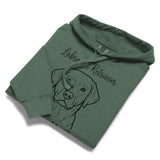 Labrador Retriever Mama Mode Garment-dyed Hoodie .
