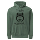 Husky Mama Mode Garment-dyed Hoodie . Blue Spruce
