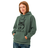 Husky Mama Mode Garment-dyed Hoodie .