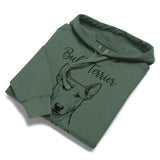 Bull Terrier Mama Mode Garment-dyed Hoodie .