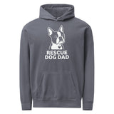 Rescue Dog Dad Garment-Dyed Hoodie . Denim