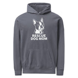 Rescue Dog Mom Garment-Dyed Hoodie . Denim