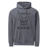 French Bulldog Frenchie Mama Mode Garment-dyed Hoodie . Denim