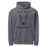 Bull Terrier Mama Mode Garment-dyed Hoodie . Denim