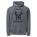 Chihuahua Mama Mode Garment-dyed Hoodie . Denim