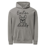 Boston Daddy Mode Garment-Dyed Hoodie . Grey
