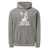 Rescue Dog Dad Garment-Dyed Hoodie . Grey