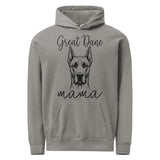 Great Dane Mama Mode Garment-dyed Hoodie . Grey