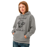 Jack Russell Terrier Mama Mode Garment-dyed Hoodie .