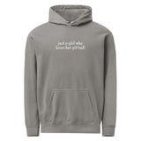 Just A Girl Who Loves Her Pit Bull Garment-dyed Hoodie . Grey