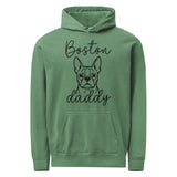 Boston Daddy Mode Garment-Dyed Hoodie . Light Green