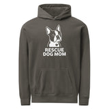 Rescue Dog Mom Garment-Dyed Hoodie . Pepper