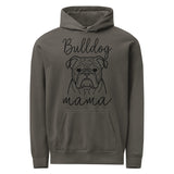 English Bulldog Mama Mode Garment-dyed Hoodie . Pepper