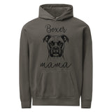 Boxer Mama Mode Unisex Garment-dyed Hoodie . Pepper