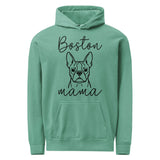 Boston Mama Mode Garment-Dyed Hoodie . Seafoam