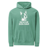 Rescue Dog Dad Garment-Dyed Hoodie . Seafoam