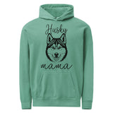 Husky Mama Mode Garment-dyed Hoodie . Seafoam