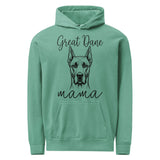 Great Dane Mama Mode Garment-dyed Hoodie . Seafoam