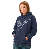 Dog Fist Bump Unisex Garment-Dyed Hoodie .