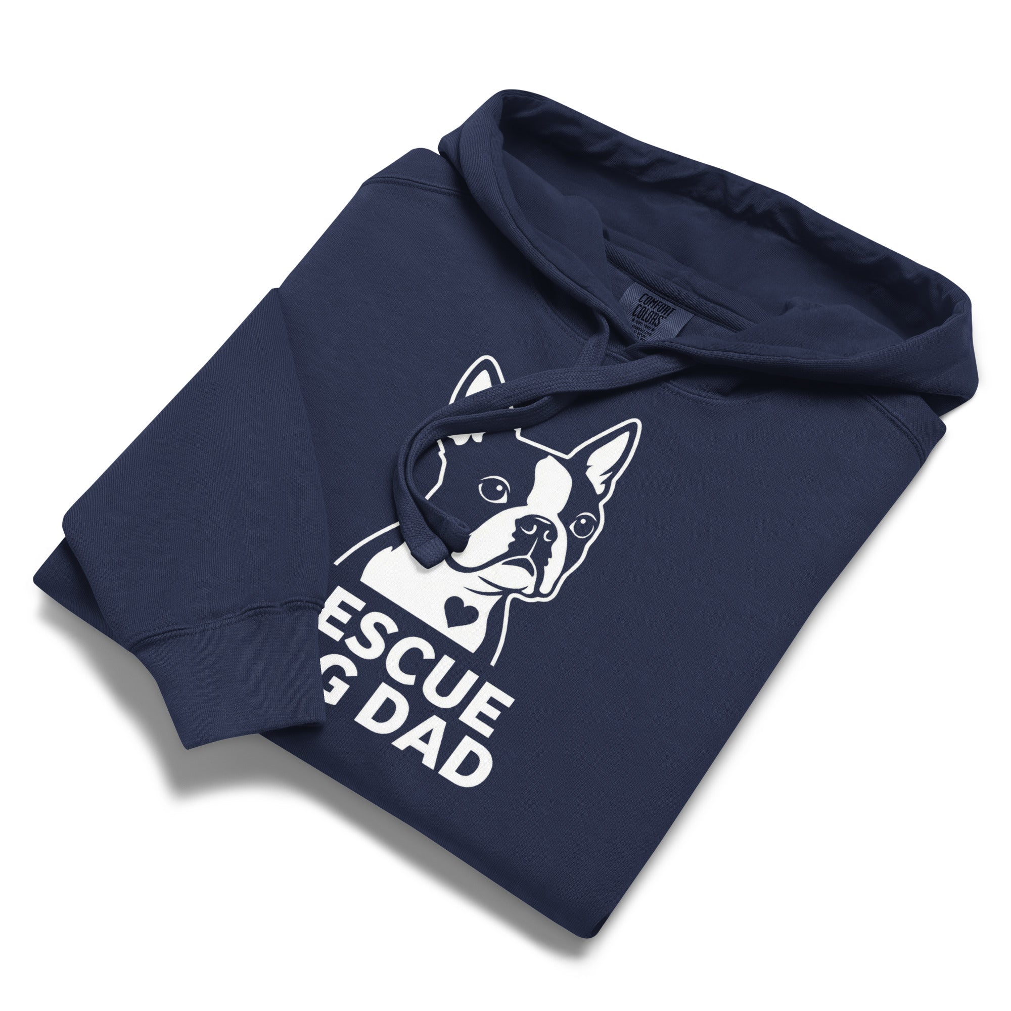 Rescue Dog Dad Garment-Dyed Hoodie .