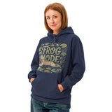 Frog Mode French Bulldog Unisex Garment-dyed Hoodie .
