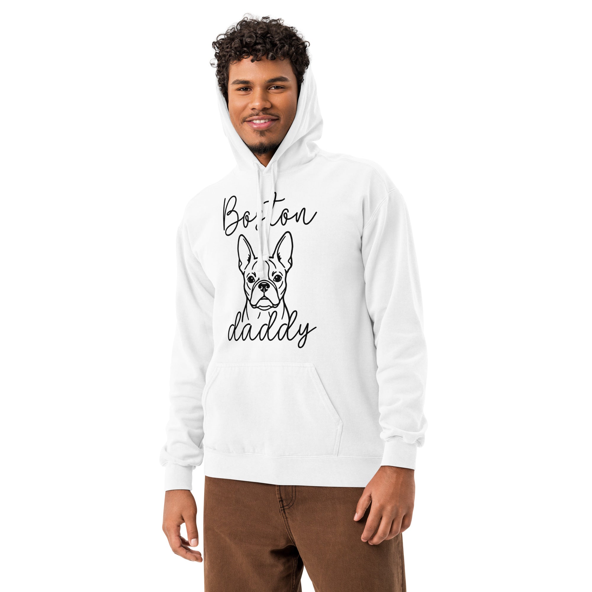 Boston Daddy Mode Garment-Dyed Hoodie .