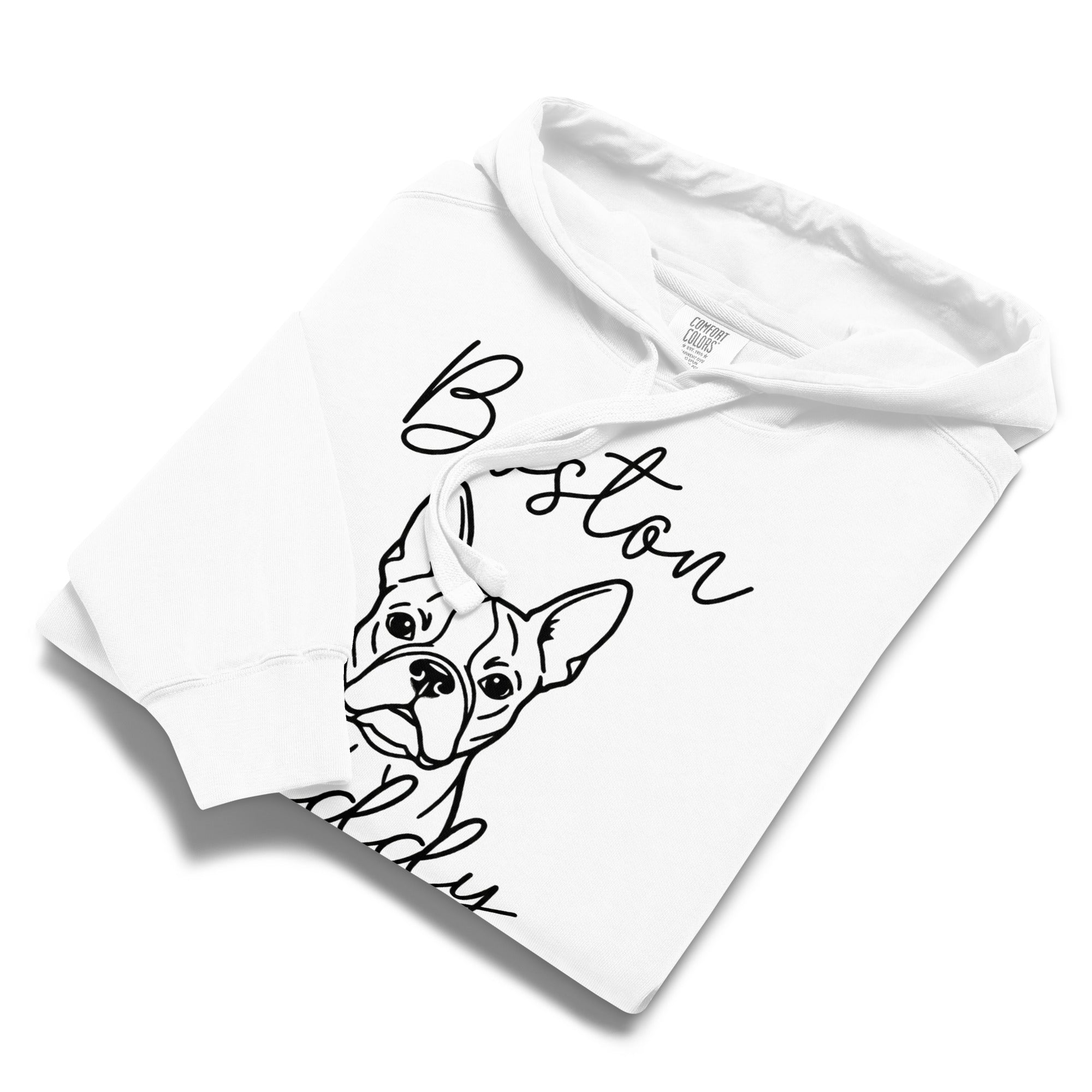 Boston Daddy Mode Garment-Dyed Hoodie .