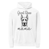 Great Dane Mama Mode Garment-dyed Hoodie . White