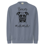 Boxer Mama Mode Garment-dyed Sweatshirt . Blue Jean