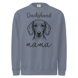 Dachshund Mama Mode Garment-dyed Sweatshirt . Blue Jean