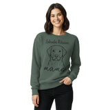 Labrador Retriever Mama Mode Unisex Garment-dyed Sweatshirt .