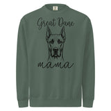 Great Dane Mama Mode Garment-dyed Sweatshirt . Blue Spruce