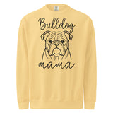 English Bulldog Mama Mode Garment-dyed Sweatshirt . Butter