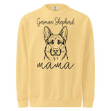 German Shepherd Mama Mode Garment-dyed Sweatshirt . Butter