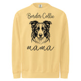 Border Collie Mama Mode Garment-dyed Sweatshirt . Butter