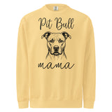 Pit Bull Mama Mode Garment-dyed Sweatshirt . Butter